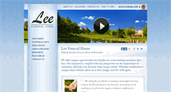 Desktop Screenshot of lee-funeralhome.com